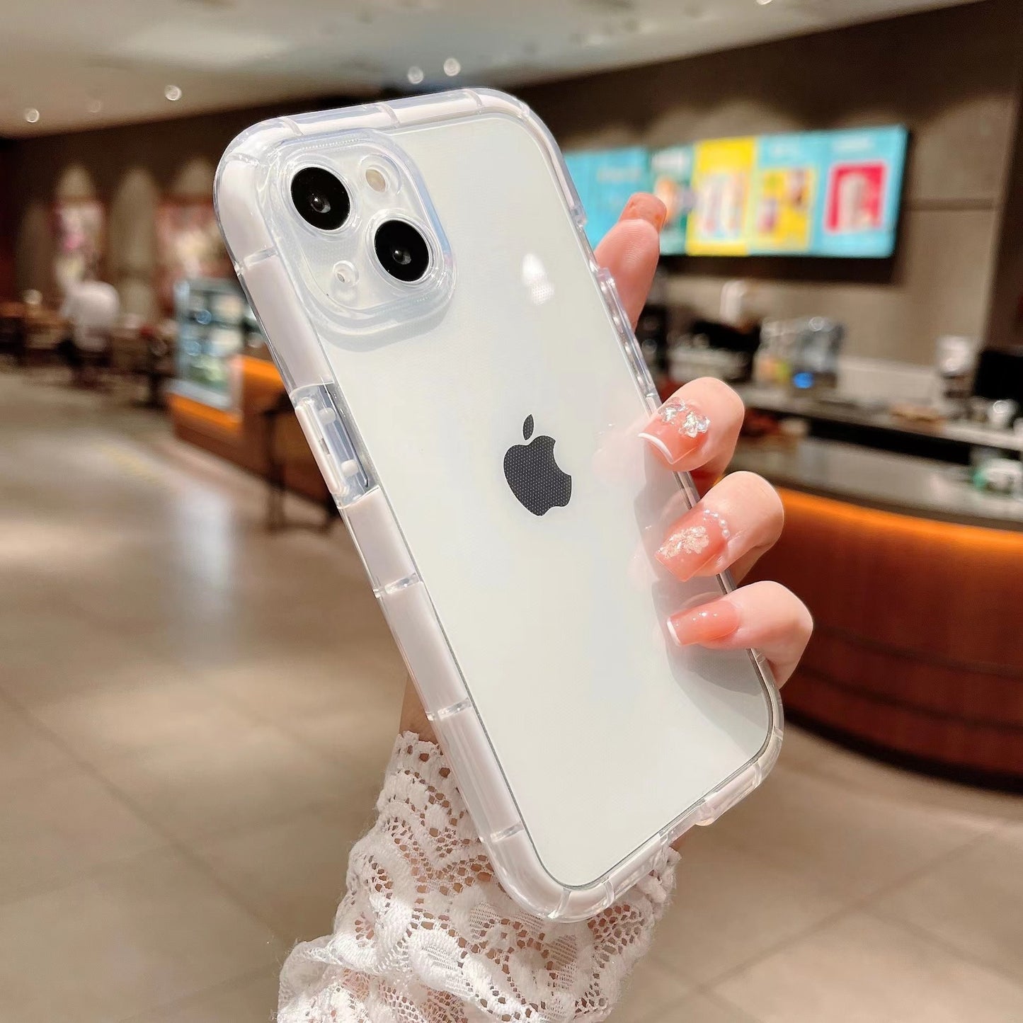Nocturnal luminescence Clear Case for iPhone Anti-Yellowing Transparent Shockproof Bumpers Cases for iPhone