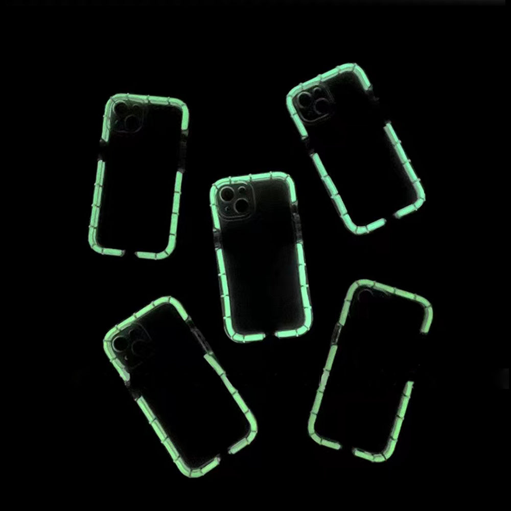 Nocturnal luminescence Clear Case for iPhone Anti-Yellowing Transparent Shockproof Bumpers Cases for iPhone